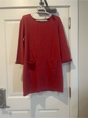 Cynthia Rowley Red Knit Midi Dress size large